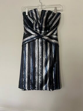 Trixxi Strapless Sequin Mini Dress Black Silver Blue Party Cocktail Dress